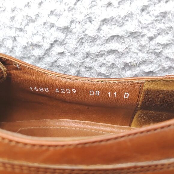 Cable & Co Executive Cap Toe Oxford Dress Shoes Brown Leather Lace Up Mens 11 D - Picture 13 of 16